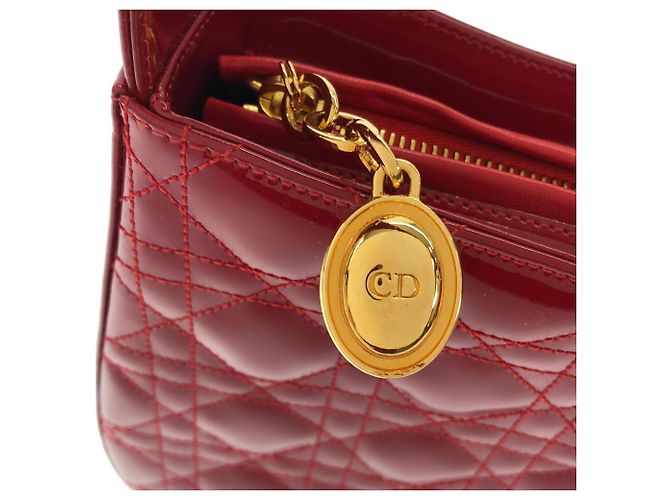 Borsa a tracolla Christian Dior rossa Rosso - vista 8