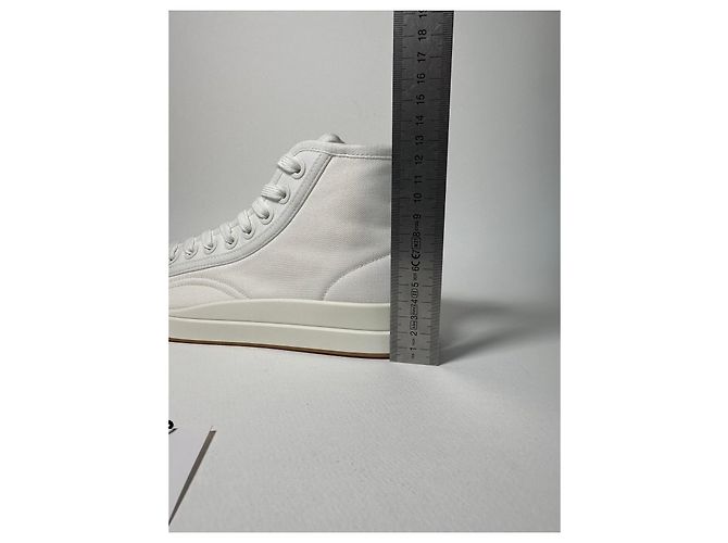 Bottega Veneta Vulcan Sneaker – Canvas Optic White – Size 39 Bianco - vista 10