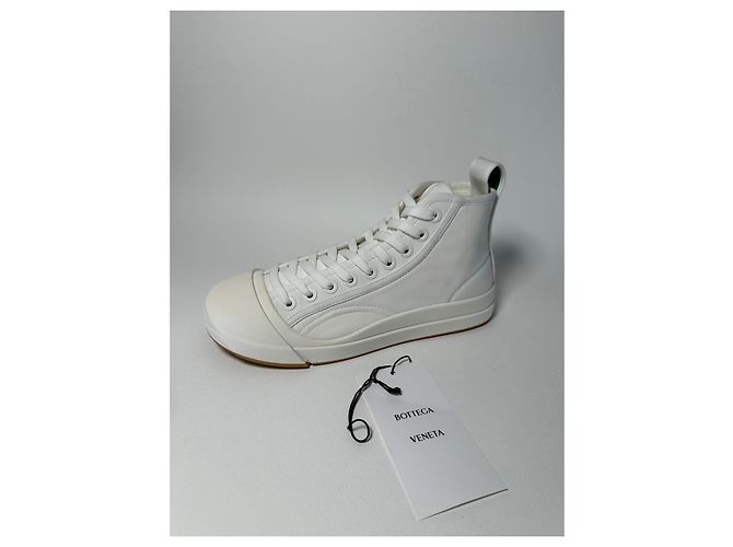 Bottega Veneta Vulcan Sneaker – Canvas Optic White – Size 39 Bianco - vista 14