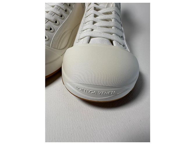 Bottega Veneta Vulcan Sneaker – Canvas Optic White – Size 39 Bianco - vista 4