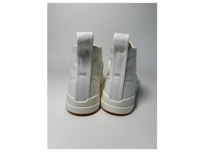 Bottega Veneta Vulcan Sneaker – Canvas Optic White – Size 39 Bianco - vista 9