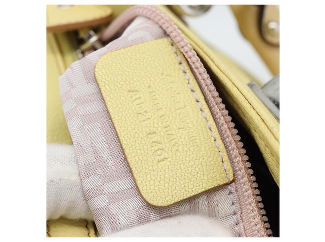 Salvatore Ferragamo Gancini Leather Medium Giallo - vista 6