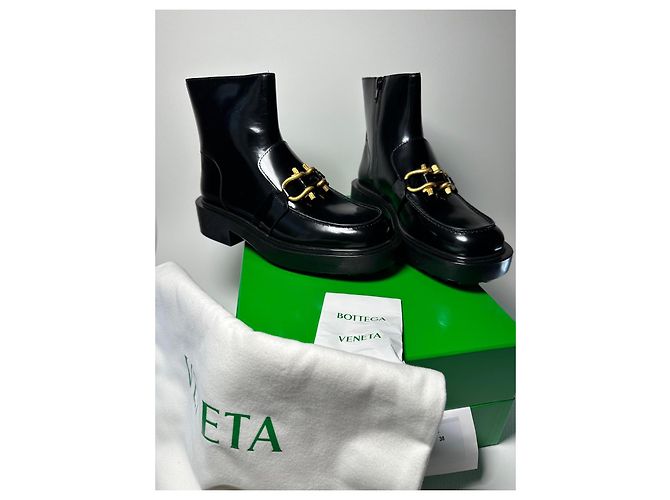 Bottega Veneta Monsieur Ankle Boot – Black – Size 38 Nero - vista 11