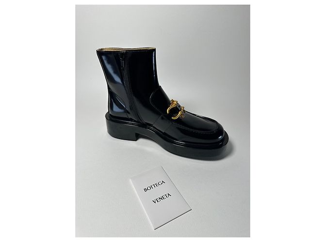 Bottega Veneta Monsieur Ankle Boot – Black – Size 38 Nero - vista 4