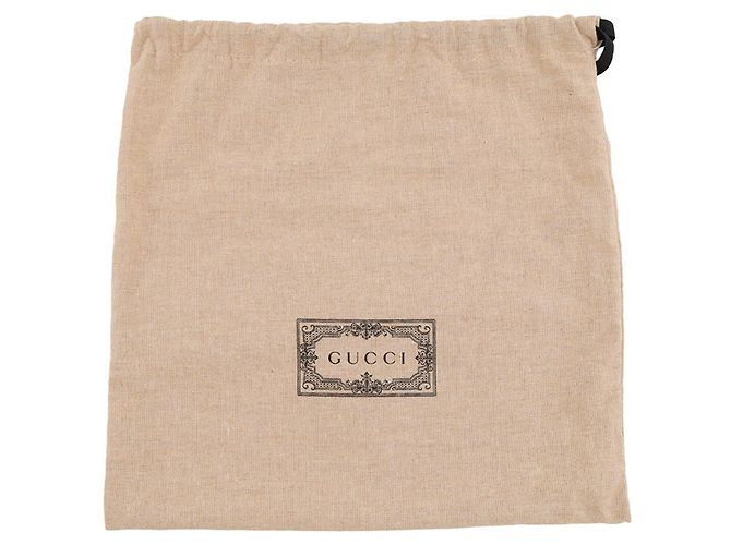 Borsa a tracolla in pelle goffrata GG di Gucci Nero - vista 15