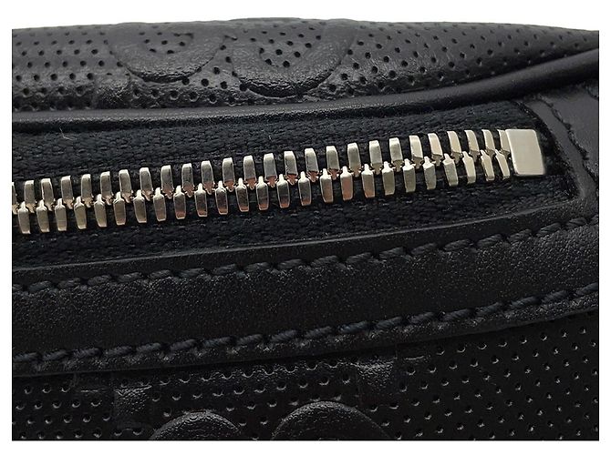 Borsa a tracolla in pelle goffrata GG di Gucci Nero - vista 8