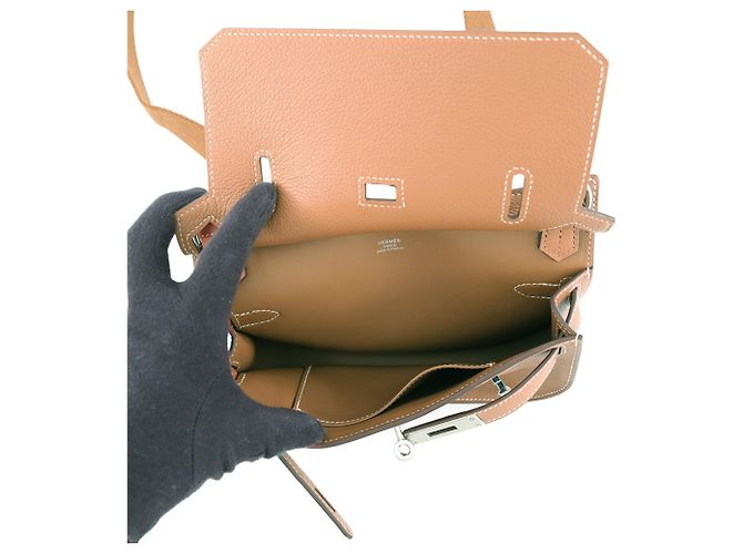 Hermès Borsa a mano Hermes Jypsiere Mini in Gold D'oro - vista 4