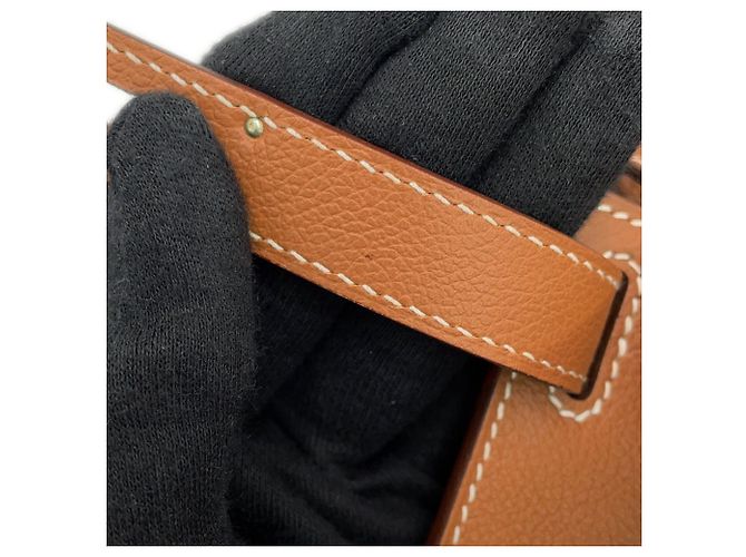 Hermès Borsa a mano Hermes Jypsiere Mini in Gold D'oro - vista 6