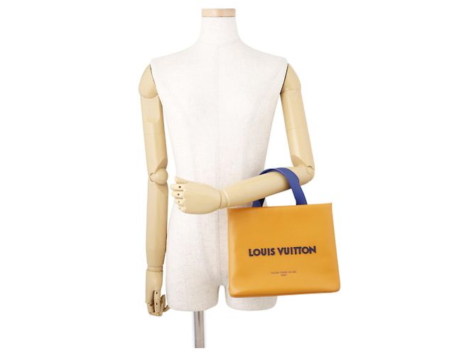 Louis Vuitton Saffron Leder Tote Bag Golden - Ansicht 4