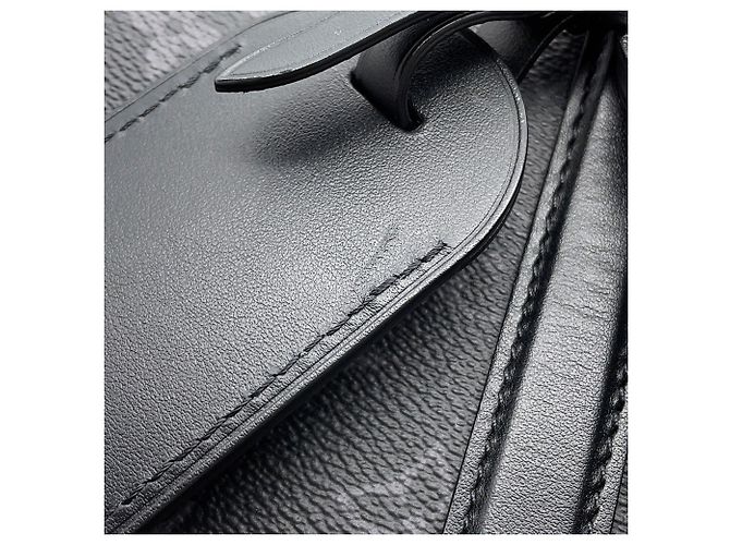 Louis Vuitton Monogram Eclipse Sac Plat Horizontal Zip Tote Bag Nero - vista 13