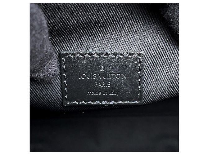 Louis Vuitton Monogram Eclipse Sac Plat Horizontal Zip Tote Bag Nero - vista 14