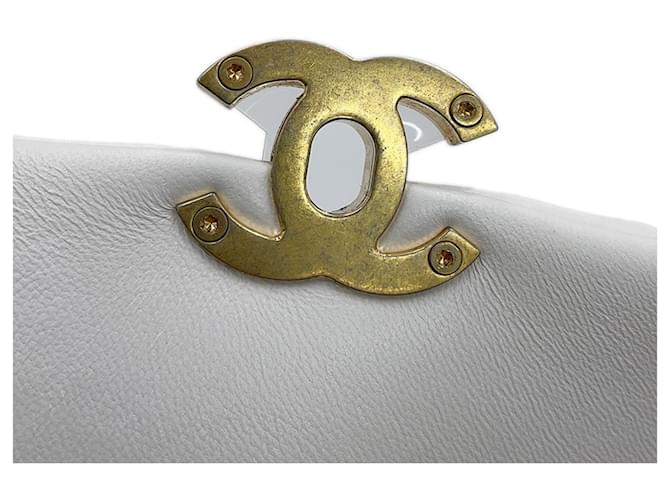 Borsa Chanel Mini Matelassé Coco Mark Bianco - vista 11