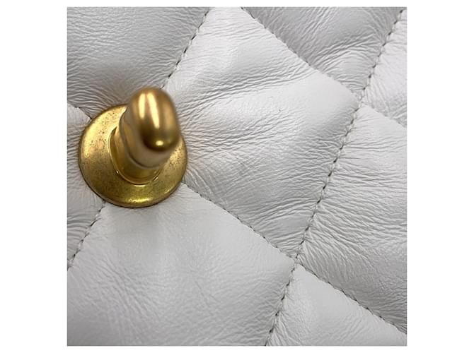Borsa Chanel Mini Matelassé Coco Mark Bianco - vista 6