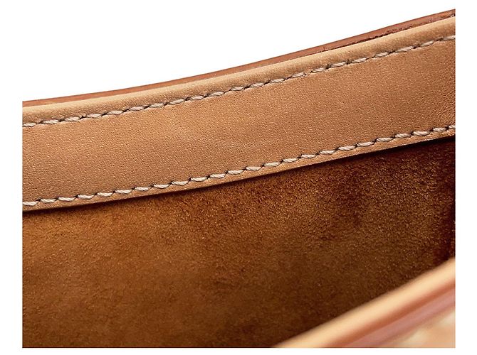 Mini borsa Yves Saint Laurent in pelle di vitello beige - vista 13