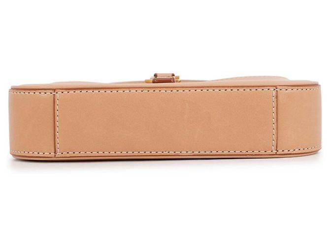 Mini borsa Yves Saint Laurent in pelle di vitello beige - vista 3