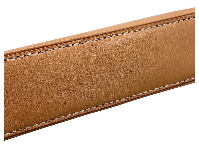 Mini borsa Yves Saint Laurent in pelle di vitello beige - vista 7