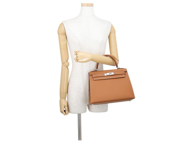 Hermès Borsa Hermes Kelly 28 in pelle Epsom Gold D'oro - vista 4