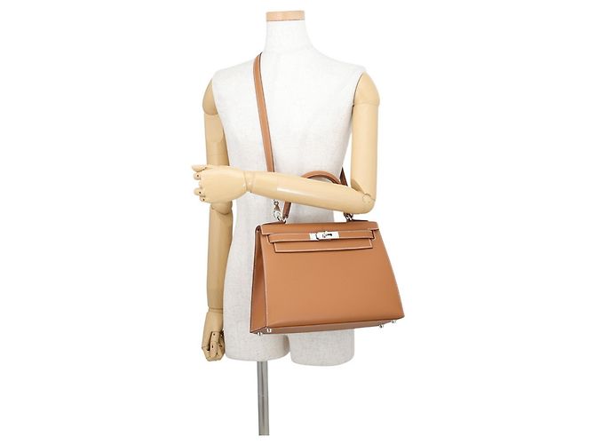 Hermès Borsa Hermes Kelly 28 in pelle Epsom Gold D'oro - vista 5