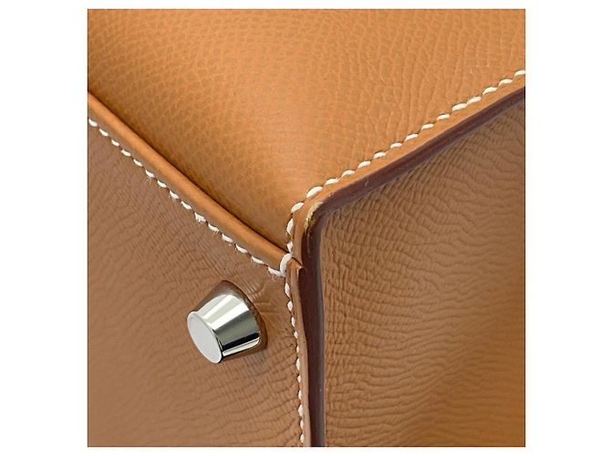 Hermès Borsa Hermes Kelly 28 in pelle Epsom Gold D'oro - vista 7