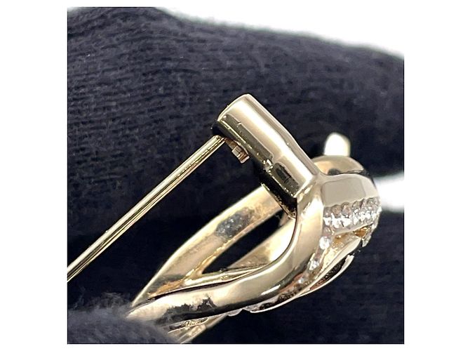 Chanel Brooch Ribbon Coco Mark with Rhinestones - view 5
