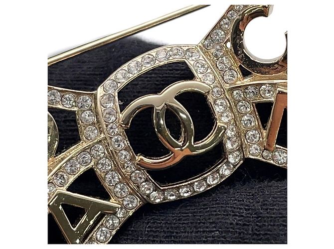 Chanel Brooch Ribbon Coco Mark with Rhinestones - view 7