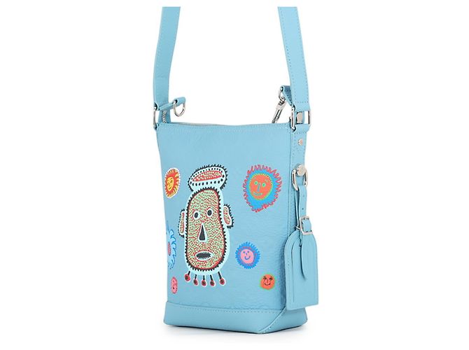 Borsa a tracolla Louis Vuitton Monogram Taurillon Blu Multicolore - vista 2