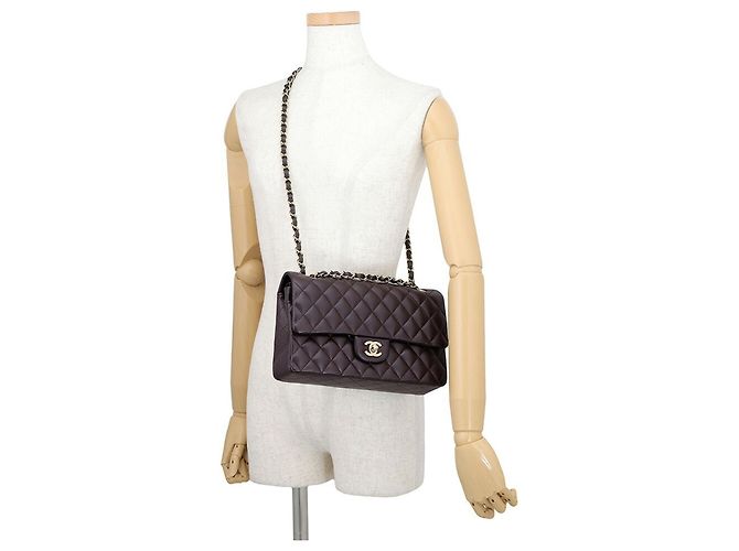 Borsa a tracolla Chanel Matelassé con catena Marrone - vista 5