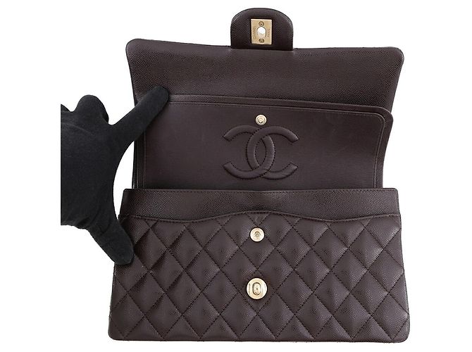 Borsa a tracolla Chanel Matelassé con catena Marrone - vista 6