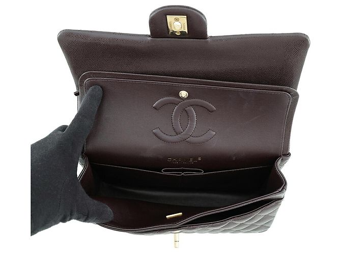 Borsa a tracolla Chanel Matelassé con catena Marrone - vista 7