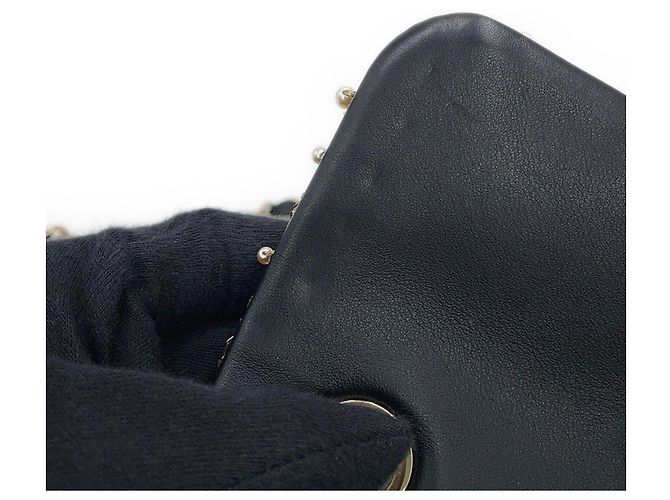 Borsa a tracolla mini Chanel Matelassé Nero - vista 11