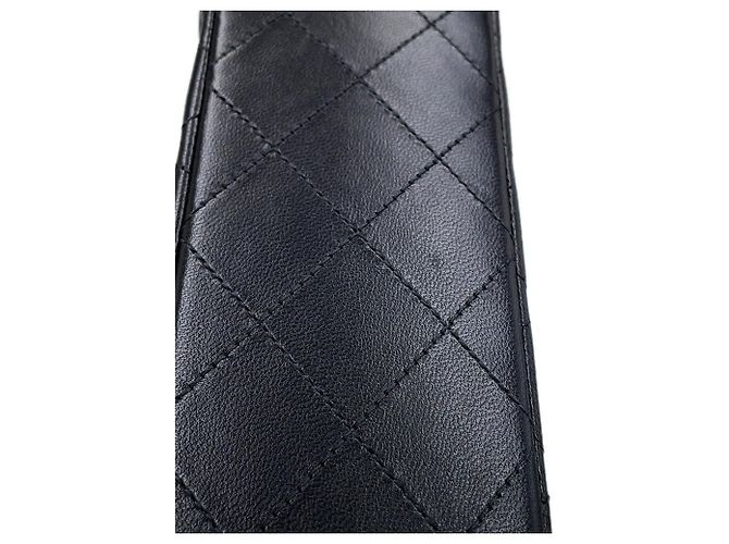 Timeless Chanel Classic Matelassé Schultertasche mit Kette Schwarz - Ansicht 10
