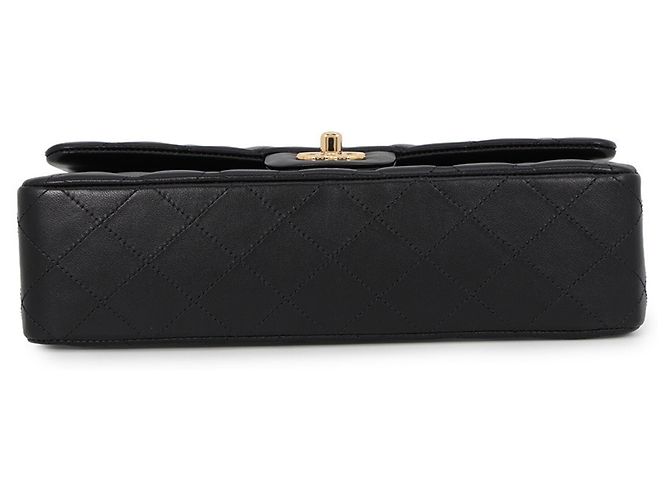Timeless Chanel Classic Matelassé Schultertasche mit Kette Schwarz - Ansicht 3