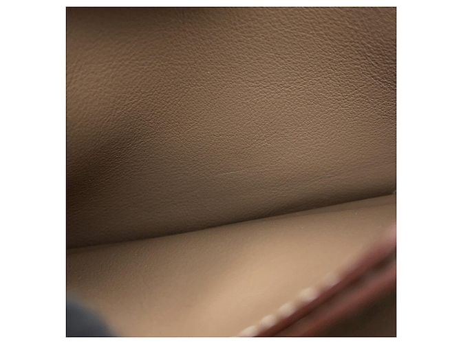 Hermès Tarjetero Hermes en Etoupe Gray Gris pardo - vista 6