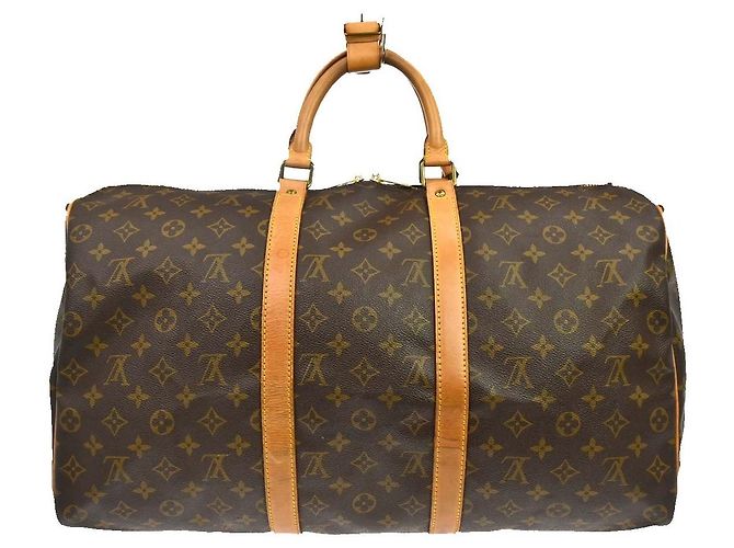 Louis Vuitton Keepall Bandoulière Monogram 50 Marrone - vista 2