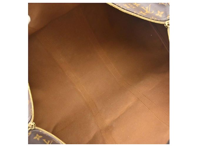 Louis Vuitton Keepall Bandoulière Monogram 55 Marrone - vista 3