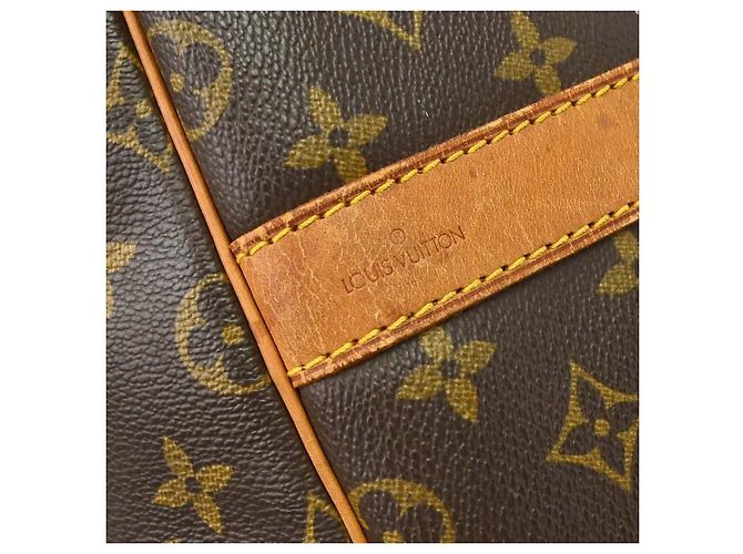 Louis Vuitton Keepall Bandoulière Monogram 55 Marrone - vista 4