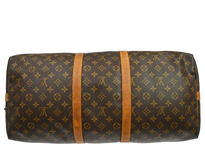 Louis Vuitton Keepall Bandoulière Monogram 55 Marrone - vista 7