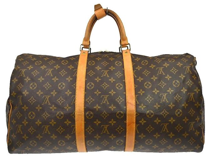 Louis Vuitton Keepall Bandoulière Monogram 55 Marrone - vista 2
