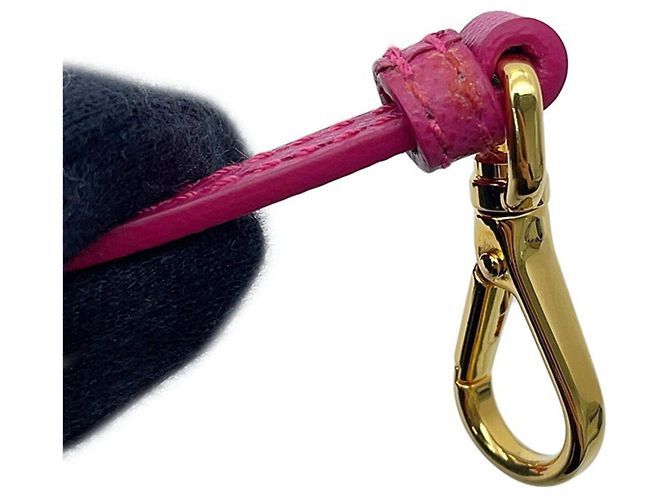 Borsa a tracolla Prada Ribbon in nylon e pelle Rosa - vista 10