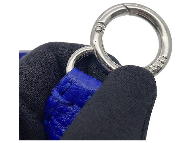 Fendi Peekaboo Selleria Regular Lederhandtasche Blau - Ansicht 13