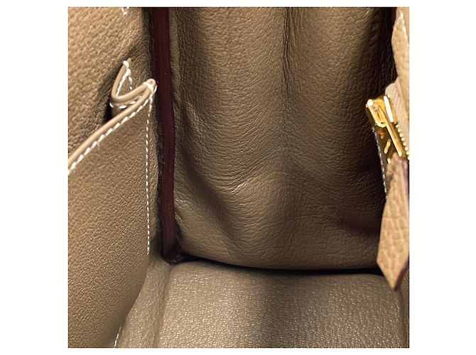 Hermès Borsa Hermes Kelly 25 in Etoupe Gray Taupe - vista 10