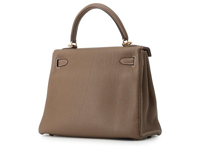 Hermès Borsa Hermes Kelly 25 in Etoupe Gray Taupe - vista 2