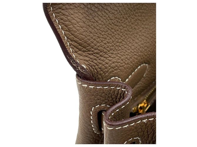 Hermès Borsa Hermes Kelly 25 in Etoupe Gray Taupe - vista 8