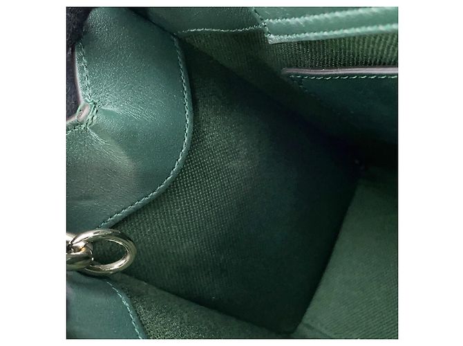 Borsa a mano piccola in pelle Gucci Diana Bamboo Verde - vista 10