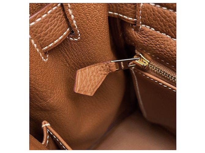 Hermès Borsa Hermes Kelly 32 in pelle Togo Gold - vista 6