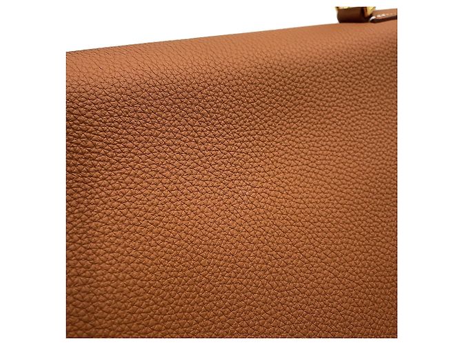 Hermès Borsa Hermes Kelly 32 in pelle Togo Gold - vista 8