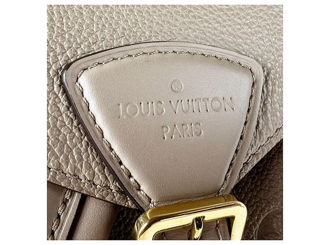 Zaino Louis Vuitton Monogram Empreinte Montsouris PM Grigio - vista 13