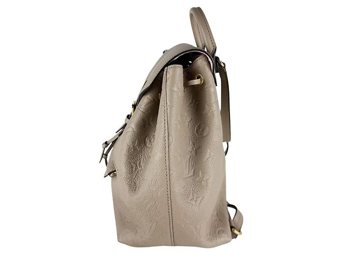 Zaino Louis Vuitton Monogram Empreinte Montsouris PM Grigio - vista 2