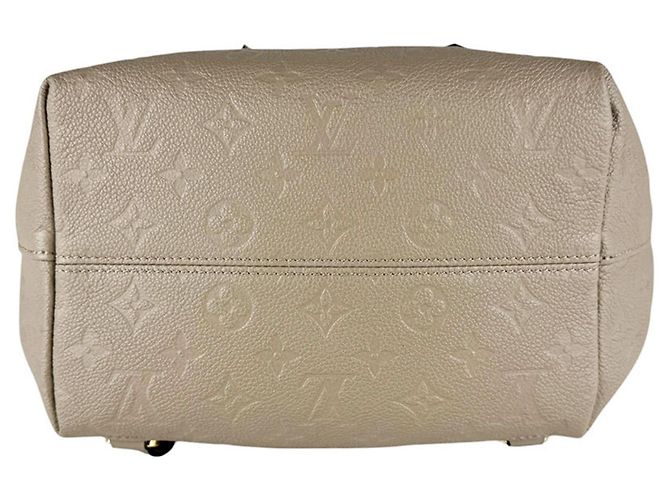 Zaino Louis Vuitton Monogram Empreinte Montsouris PM Grigio - vista 4