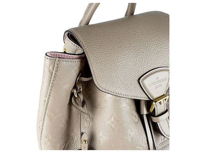 Zaino Louis Vuitton Monogram Empreinte Montsouris PM Grigio - vista 7